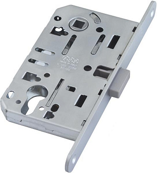 Замок межкомнатный магнит. под цилиндр MEDIANA POLARIS B06103.50.06.567 (Никель) с отв.планкой